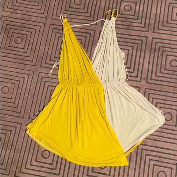 NWOT free people sleeveless colorblock top - Picture 3 of 8